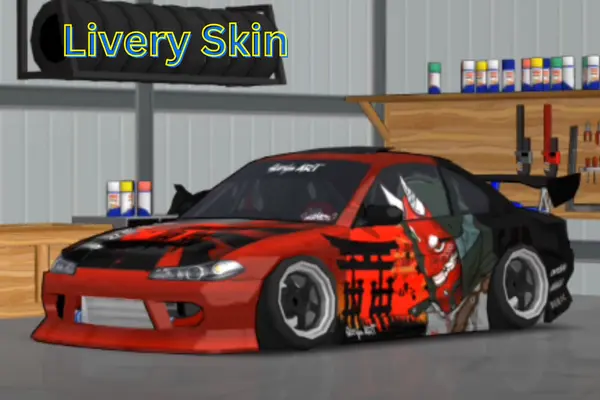 New car body skin after applying FR Legends livery codes