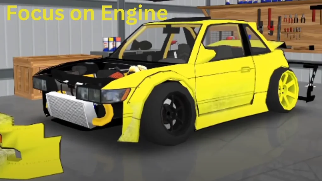 focus on engine in drift FR Legends APK.