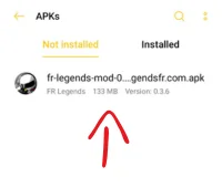 direction to apk file.