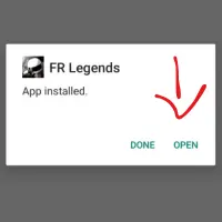iOS APK file installed.