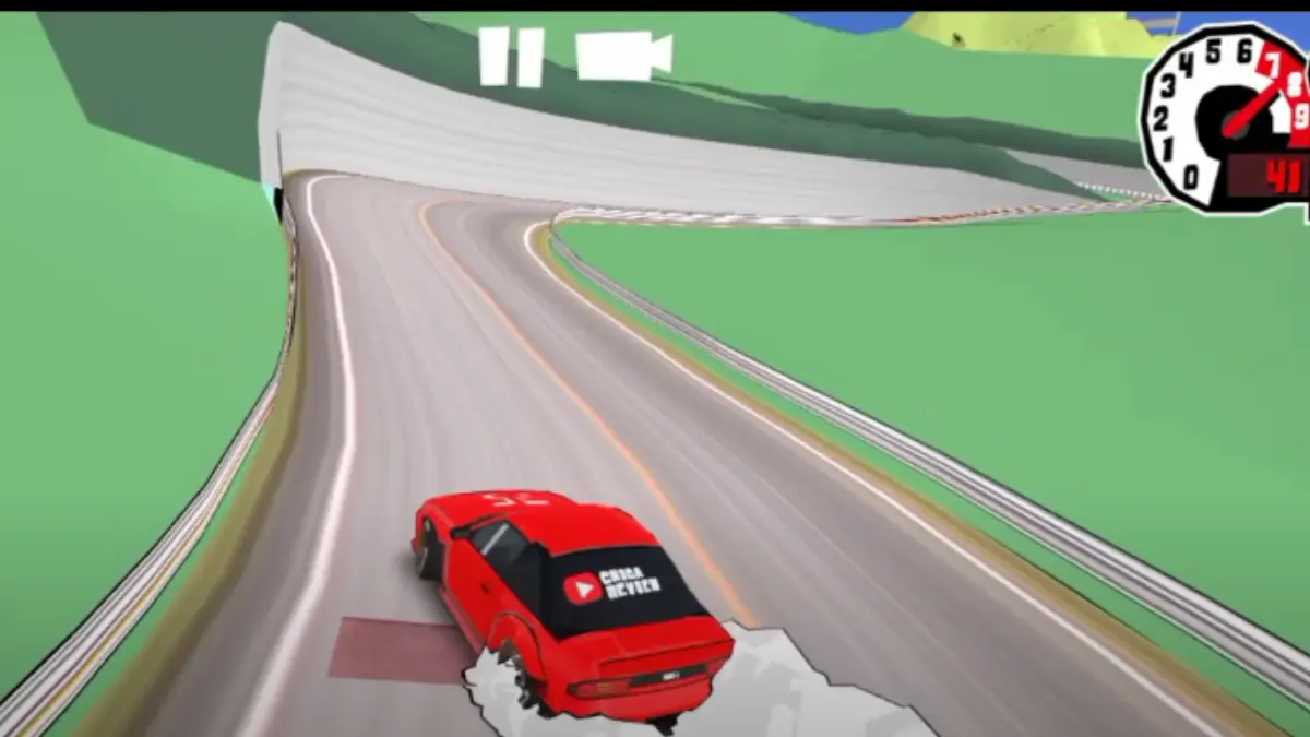 FR Legends Nimo Pass map mod on a curved track.